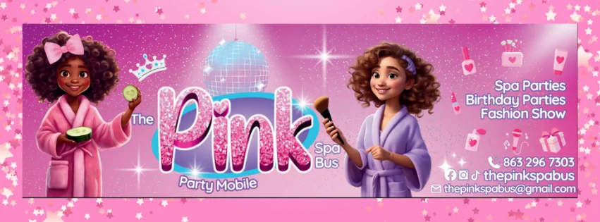The Pink Spa Bus — Spa Parties · Birthday Parties · Fashion Show